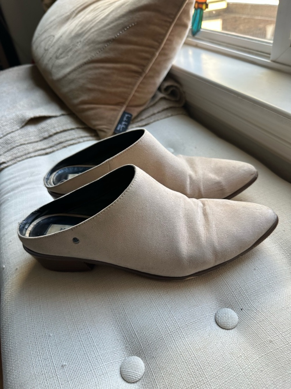 Matt & Nat Beige Mule Slides